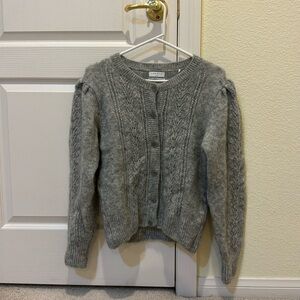 Sandro Mohair Gray Cardigan